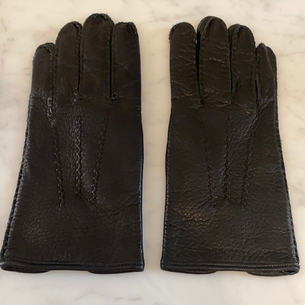 Merola Italian Black leather gloves